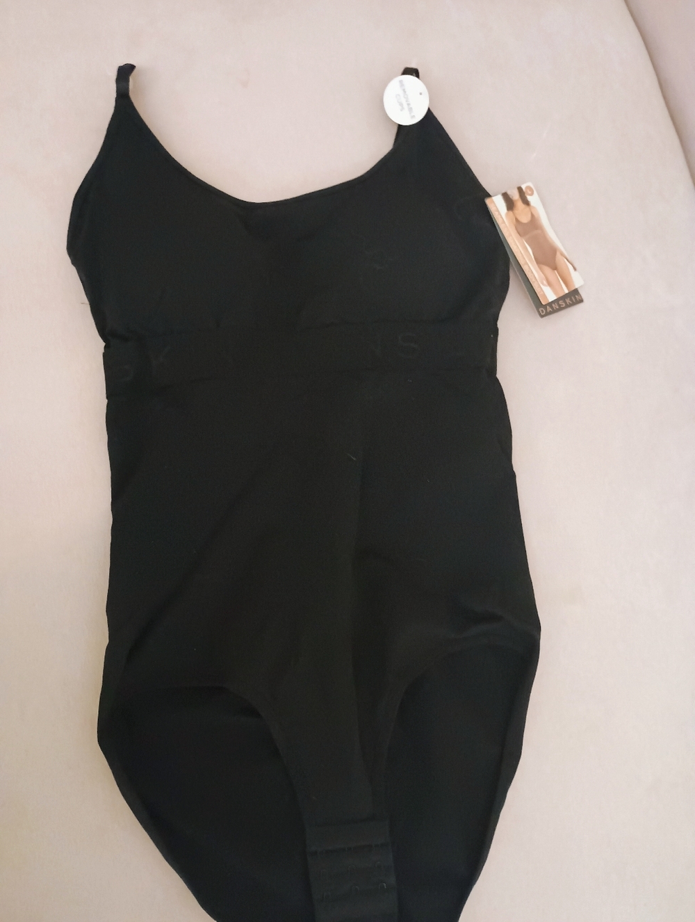 Danskin Black Seamless Shaping Bodysuit Size L